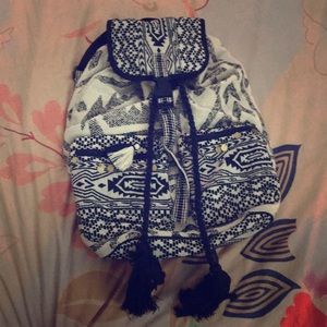 Mossimo Black and White Backpack